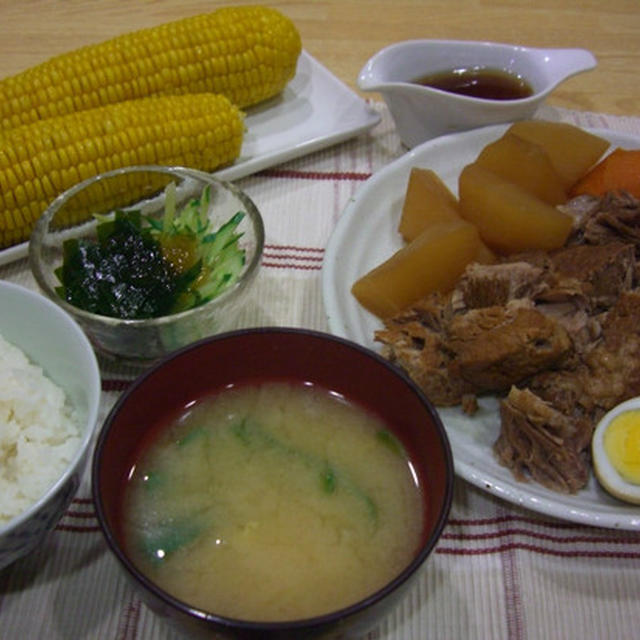圧力鍋でとろとろ煮豚