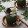 WECKで濃い抹茶ゼリー ～豆腐白玉と餡子を添えて♪