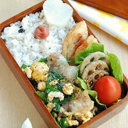豚バラにら玉炒め弁当【ルール】