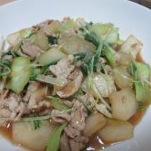 冬瓜と豚肉の中華炒め♪