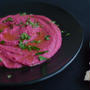 ★recipe★　Rödbetshummus（ひよこ豆とビーツのディップ）