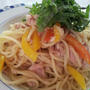 お昼にいかが？ツナと大葉のパスタ