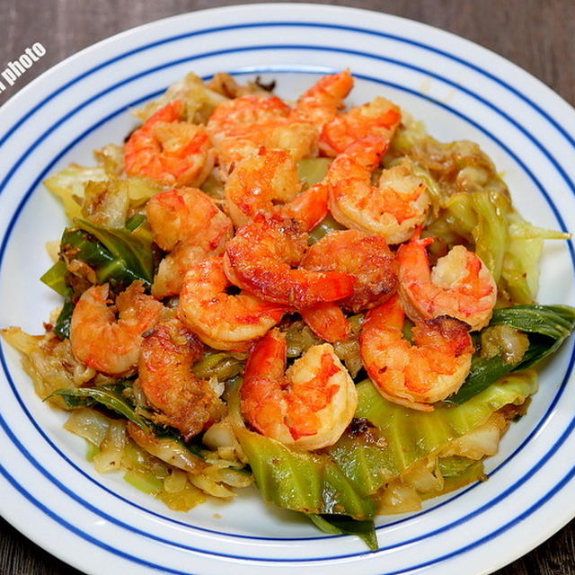 キャベツと海老のクミンオイル蒸し＆「6月の麺麓のオススメは」