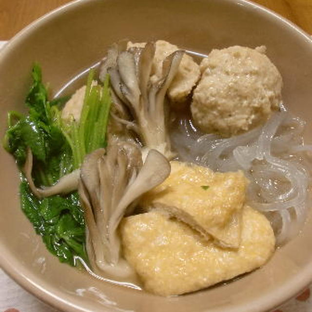 やわらか鶏団子の煮込みスープ♪