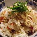 ツナと生姜と紅麹米のご飯