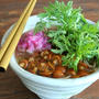 Soba Noodle Soup春菊なめこ蕎麦
