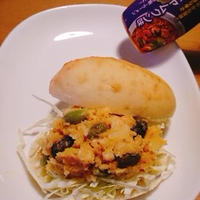 トムヤムクン風味のポテトサラダ♪ポテトサラダサンド♪