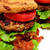 ホエイ入りハンバーグでがんもバーガー。