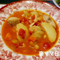 トマト味のチキンビーンズ♪ Chicken & White Beans Tomato Soup