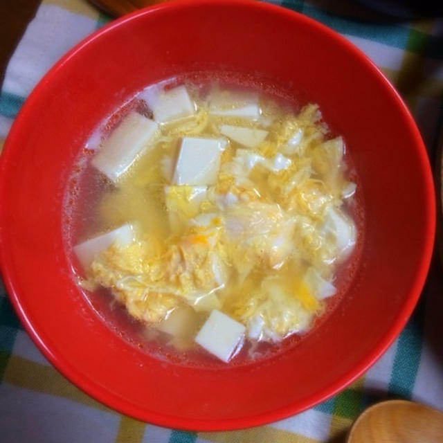 豆腐と卵のスープ