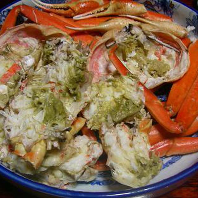 番外編：実家にて　ゆでたてズワイガニで乾杯！