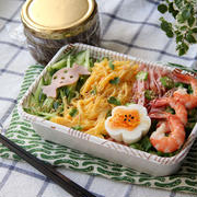 簡単！マルタイラーメン de 冷やし中華弁当