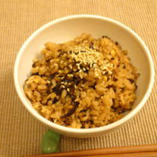 レシピ：昆布の佃煮とツナの炊き込みご飯