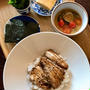 名残りの秋刀魚で「かば焼き丼」。