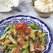 炒めたきゅうりがパリパリ♪豚肉ときゅうりのにんにく味噌炒め