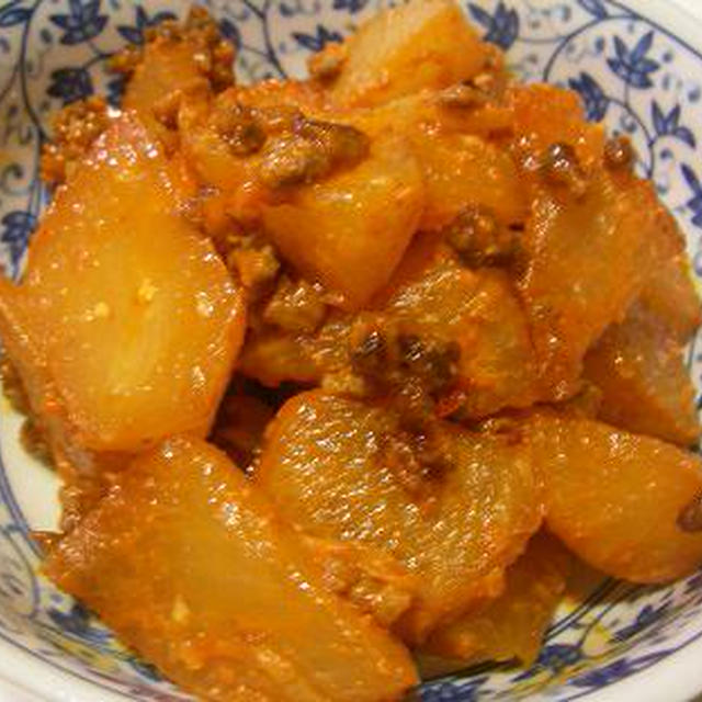 大根と牛ひき肉の韓国風　おもち入れても！