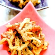 乙な逸品♪ 切干大根と大根おろしの共和え。 梅干ポン酢味。°