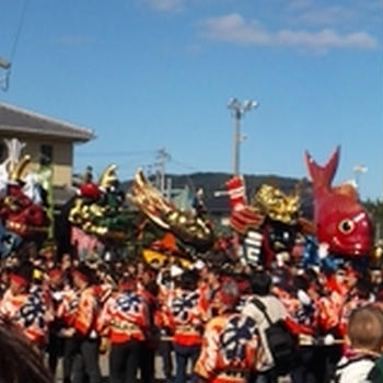 唐津くんちで一杯