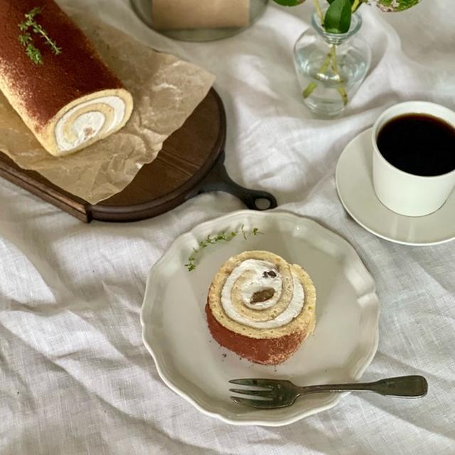 【手作りおかし】栗のロールケーキ　＆楽天のお買い物