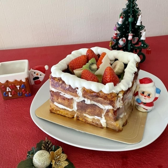 クリスマスに・・フレンチトーストde煙突ケーキ☆