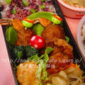 男子高校生のお弁当（海老詰め蓮根団子）レシピ付き♪