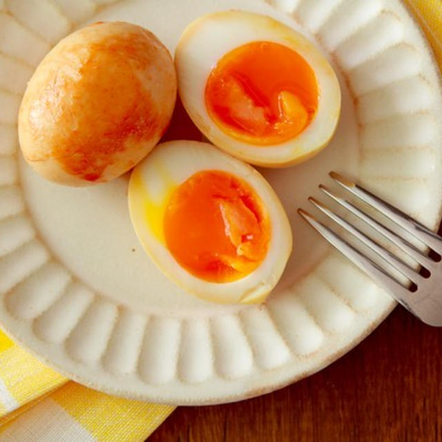 ＼煮卵を簡単アレンジ！／ オムライス味の煮卵（味玉）