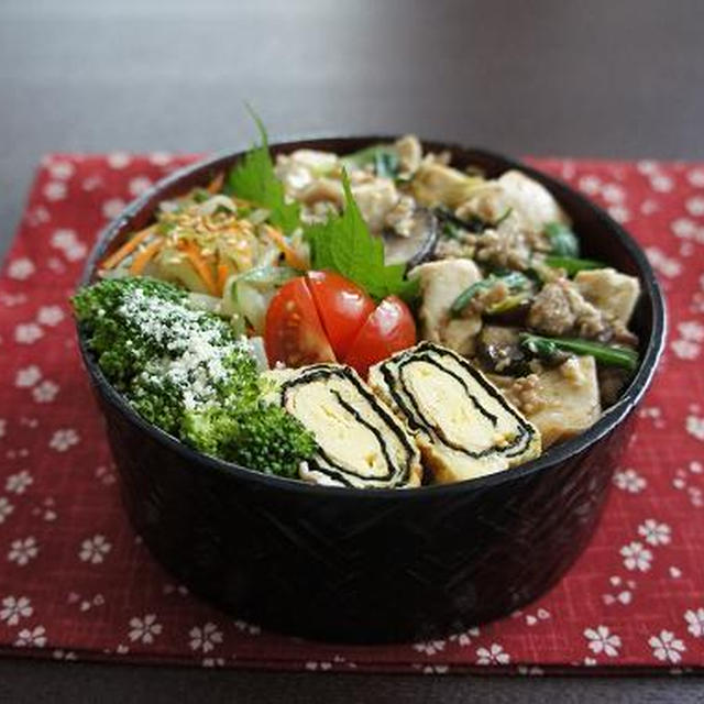 お弁当×麻婆豆腐丼