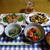 【夕食】ムースーロー・ぶりかま塩焼き・小松菜とじゃこの和え物…
