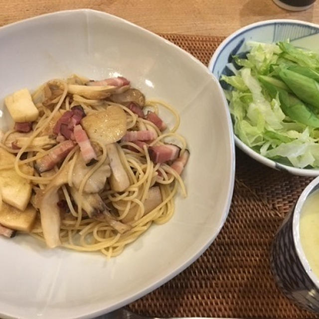 きのこいっぱいのパスタ