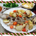 【クリスマスメニュー】オーブンで超簡単！スズキの香草オーブン焼き by kajuさん