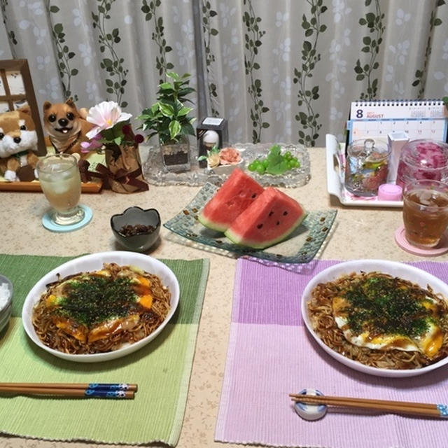 模様替えのおかげで久しぶりにお好み焼き