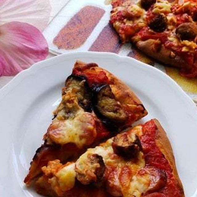 自家製トマトソースで作る全粒粉ピザ2種類～♪作って・食べて楽しい！