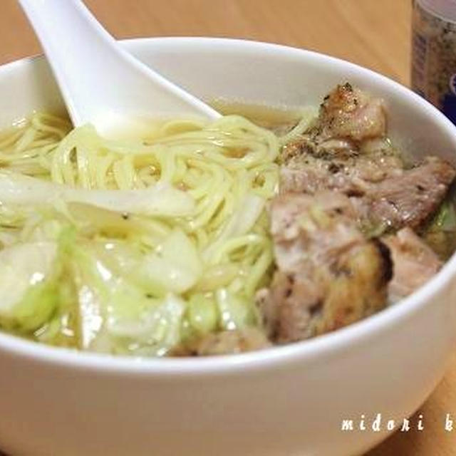 スパイシー♪　こんがりチキンラーメン