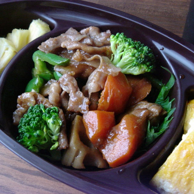 豚肉の焼肉弁当と★ママー冷凍パスタ★