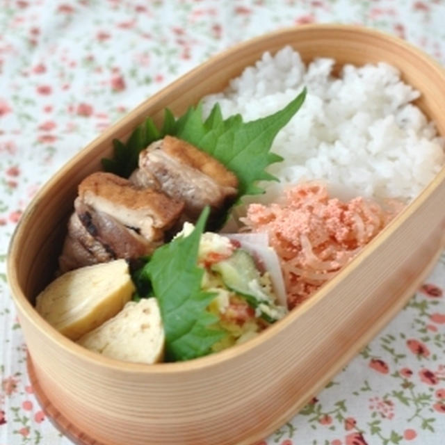 厚揚げの豚巻弁当