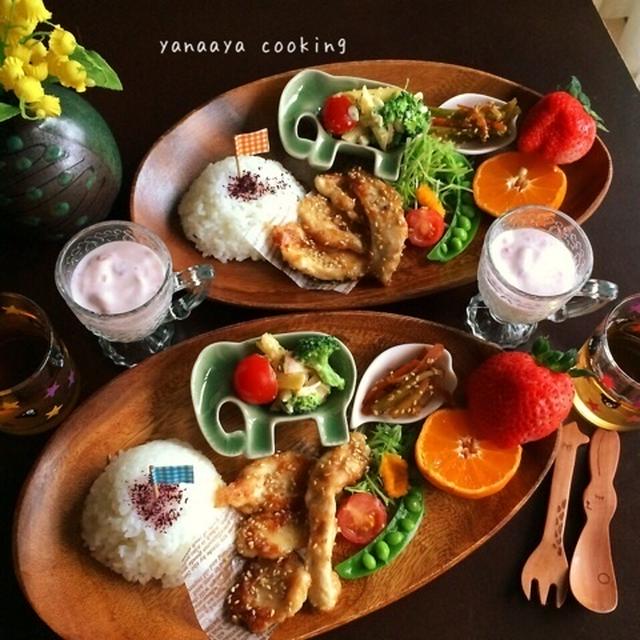 【レシピとつけもの】本日のお子様ランチ
