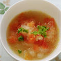 トマトとおろしのサッと煮スープと即席スープの特集です。