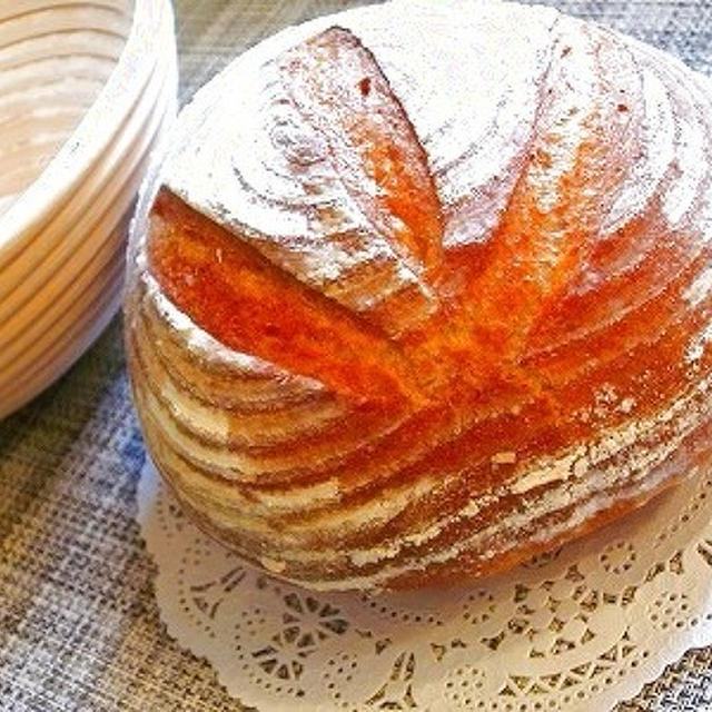 20ｃｍの丸いバヌトンで作るパン　ド　カンパーニュ