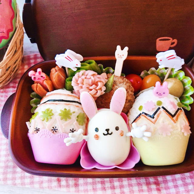 イースターおにぎり弁当〖デコ弁＊イースター〗