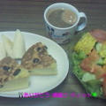 Good－morning Kyonのレーズンケーキ＆フルーツ盛り～＆野菜サラダ～編じゃよ♪