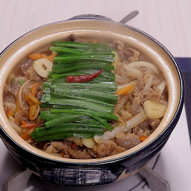 スタミナ焼肉鍋♪　～たっぷり野菜で！～