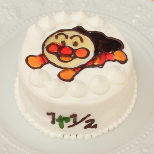 アンパンマンの苺ショートケーキ １歳６ヶ月のお祝に By ももさん レシピブログ 料理ブログのレシピ満載