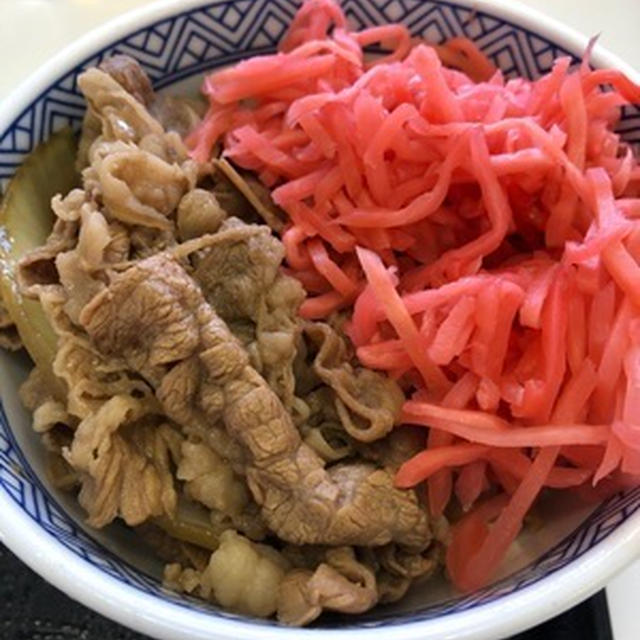 久しぶりの吉野家の牛丼