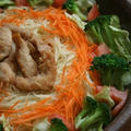 6月20日　　鶏ささみの唐揚と野菜の パスタ