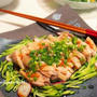 蒸し鶏の香味だれ　　レンチン蒸しで簡単♪　　　　＆長崎のお土産