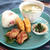 桜の塩漬けおにぎりと和ンプレート定食