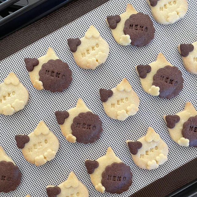 2/22は＜ねこの日＞ハートな三毛猫クッキー♥作ってみました【型抜きクッキー】