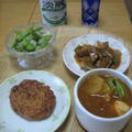 屑野菜でスープカレー