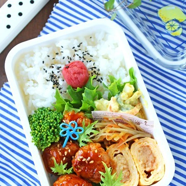 豚小間で捏ねない簡単ミートボール弁当！フライパンで簡単おかず