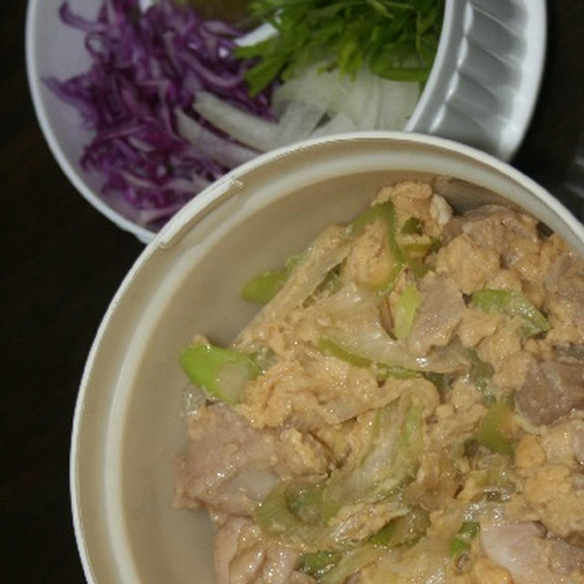12月19日　　親子丼サラダランチ